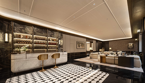 綠城春風晴翠極萃項目歸家大堂。綠城供圖